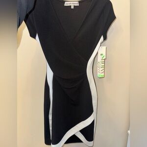 Kohl's Asymmetrical Black and White Dress